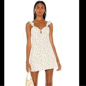 Bardot Cindy Mini Sun Dress in White Small